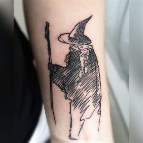 tattoo gandalf|gandalf tattoo minimalist.